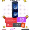 Amplificador Kioto TW4000 BT/USB con Batería de Litio 12V