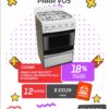 Cocina Ormay Okey Petit 4 Hornallas con Visor y Válvula de Seguridad